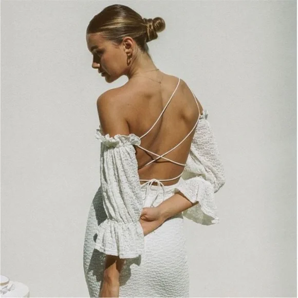 SABO: backless tie up dress - Picture 4 of 12